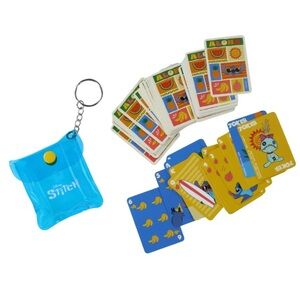 Disney Stitch Mini Playing Card Keyring Set Bag Charm